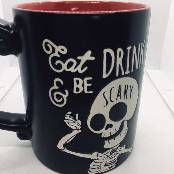 Halloween Eat Drink & Be Scary Skeleton Mug Boo - Picture 3 of 8